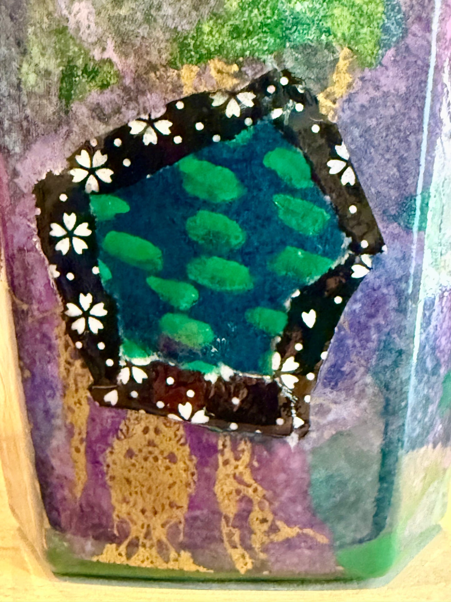 Bourbon bottle flower vase