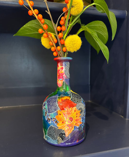 Colorful Flower Bud Vase