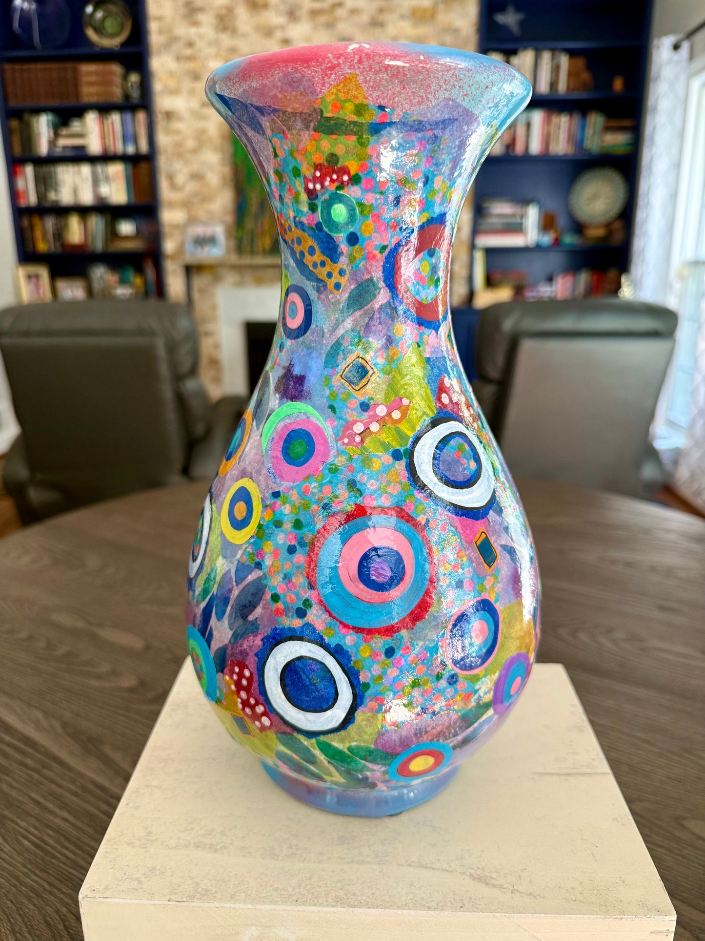 Whimsical Colorful Flower Vase