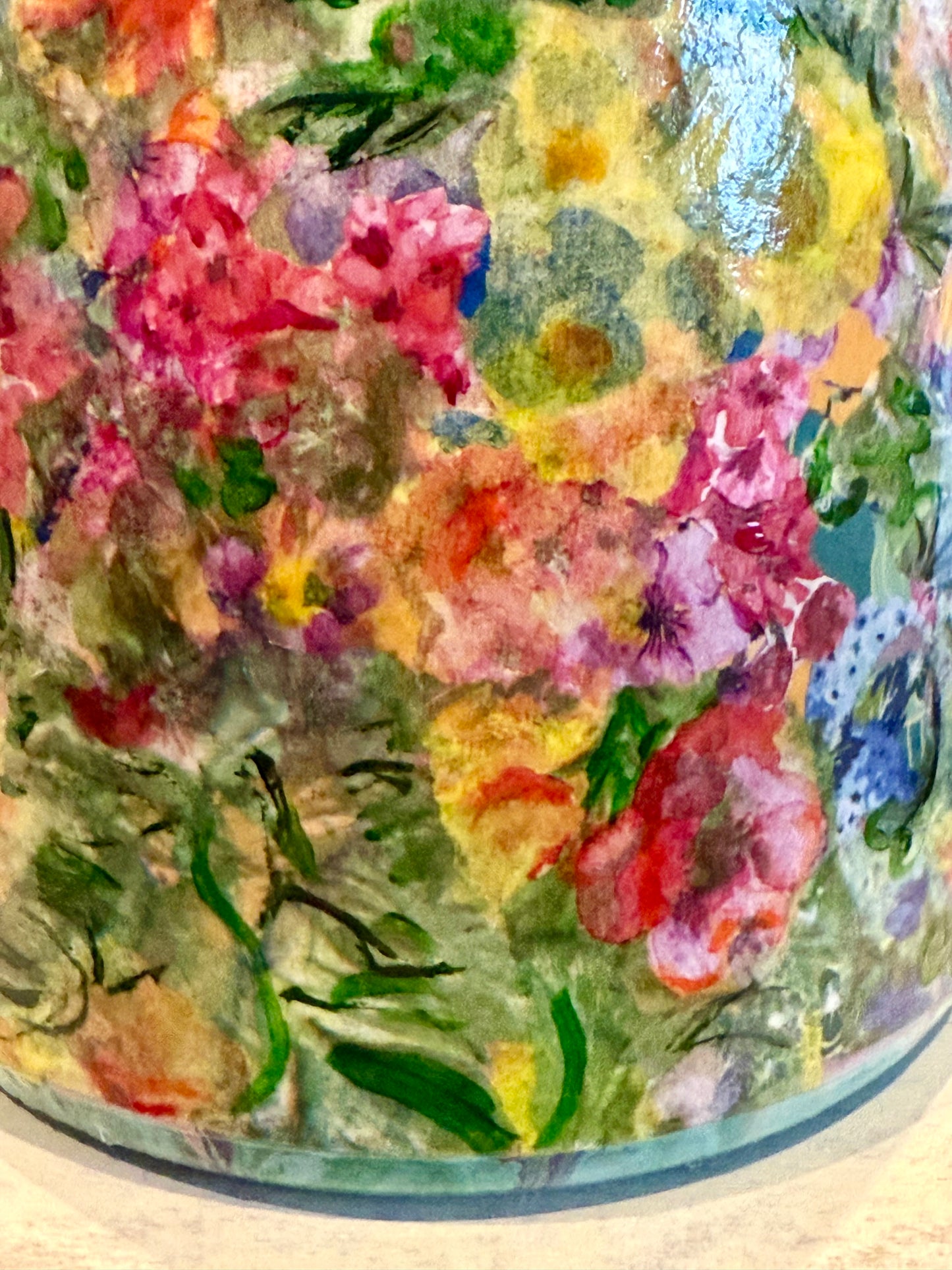 Tequila bottle flower vase