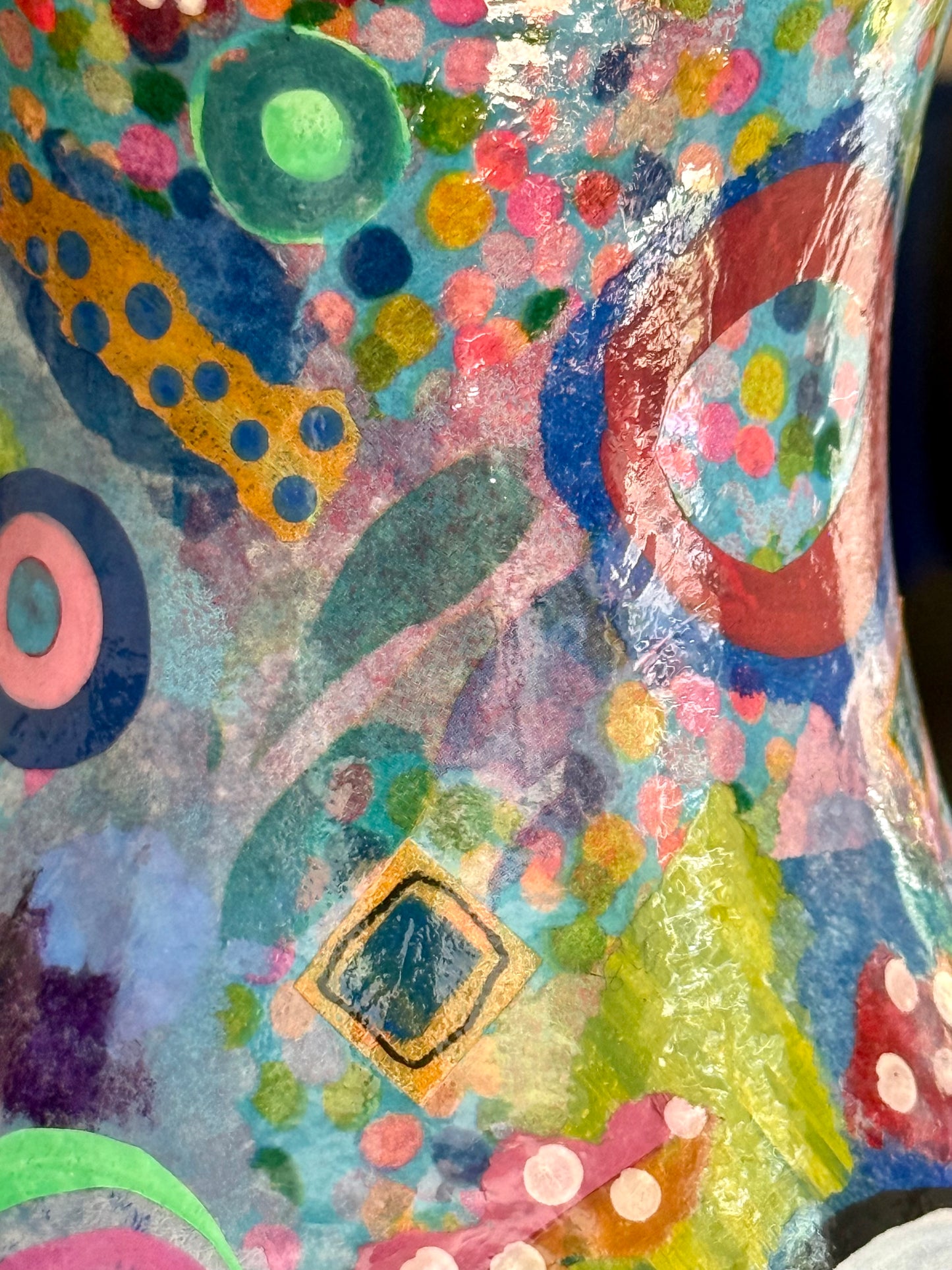 Whimsical Colorful Flower Vase