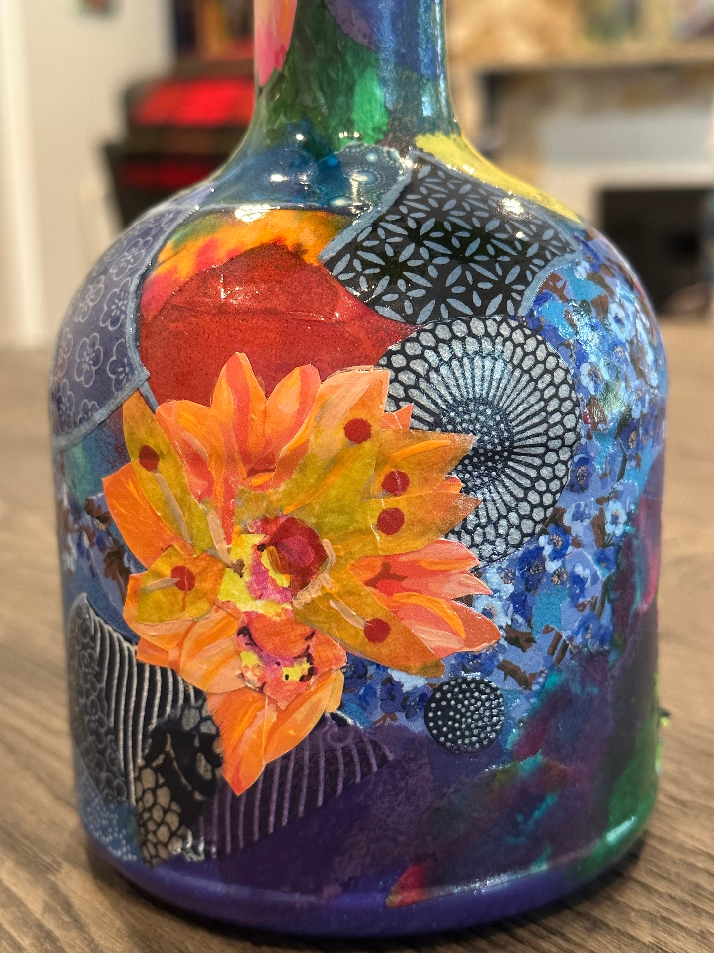 Colorful Flower Bud Vase