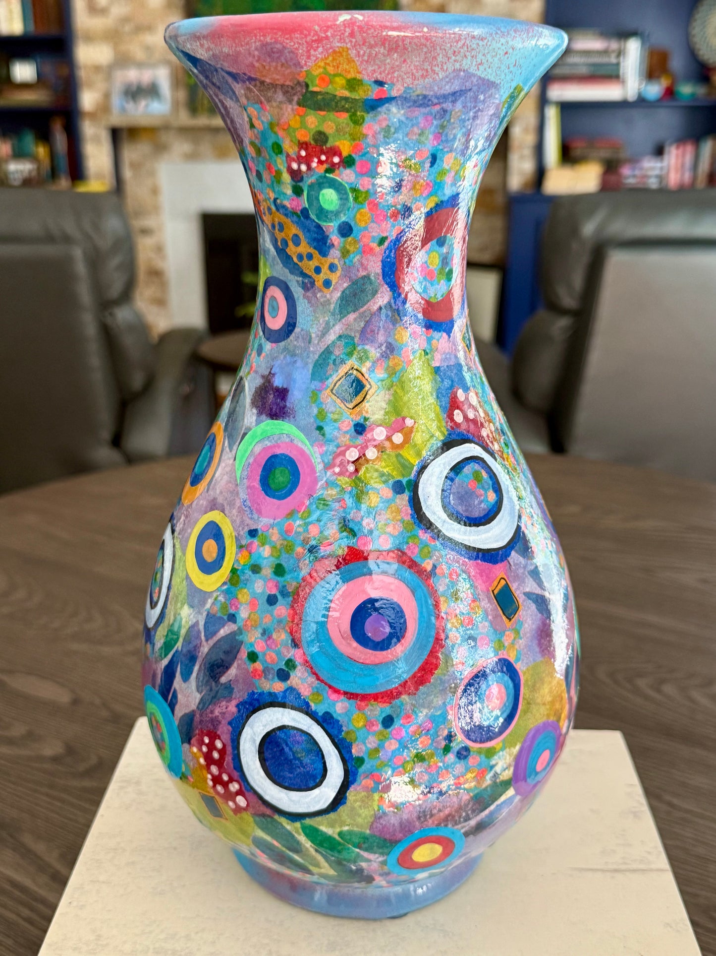 Whimsical Colorful Flower Vase