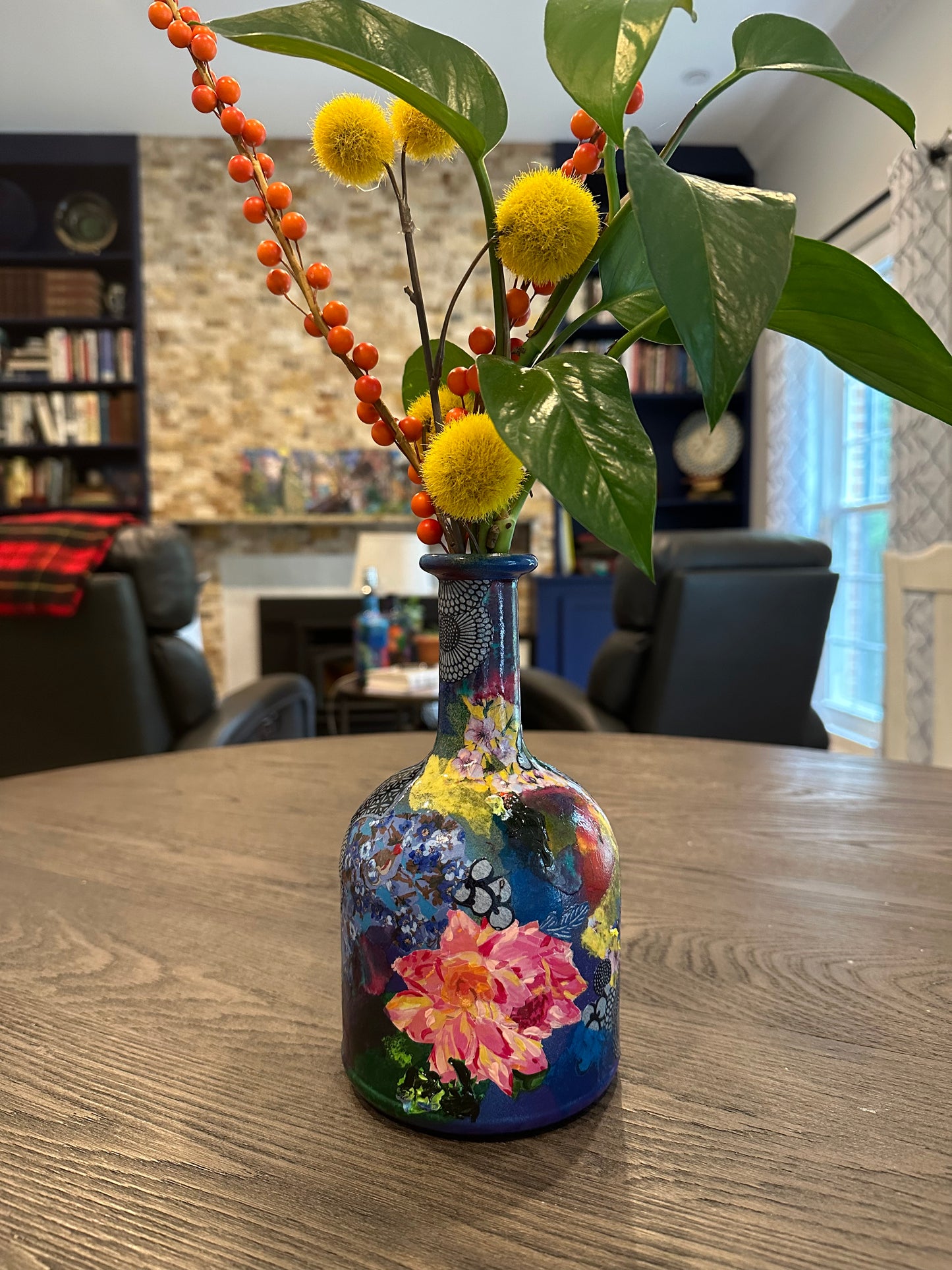 Colorful Flower Bud Vase