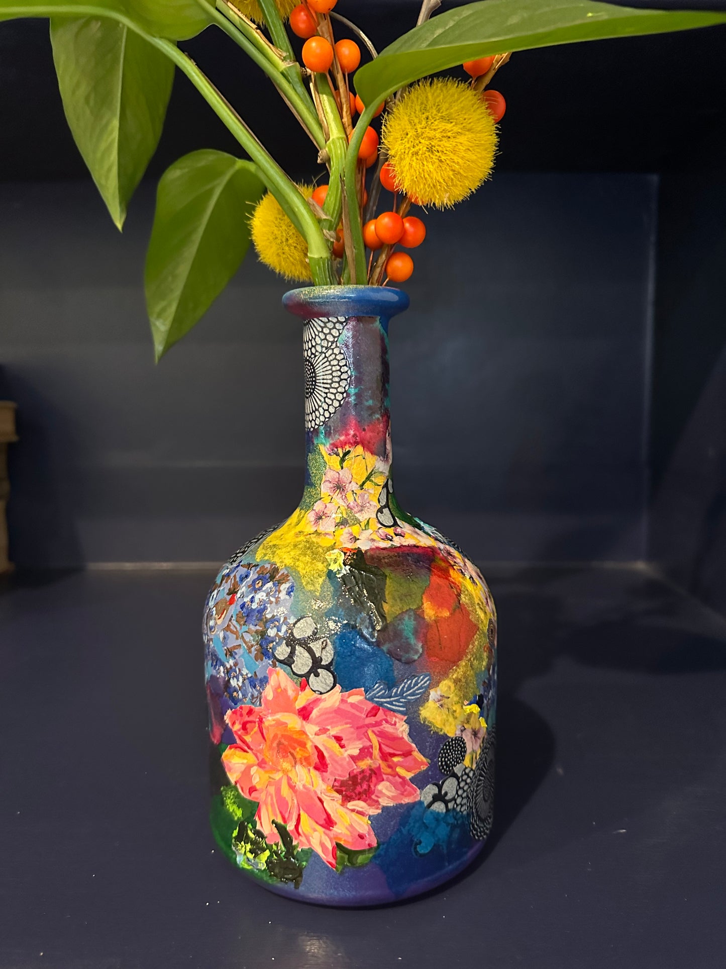 Colorful Flower Bud Vase