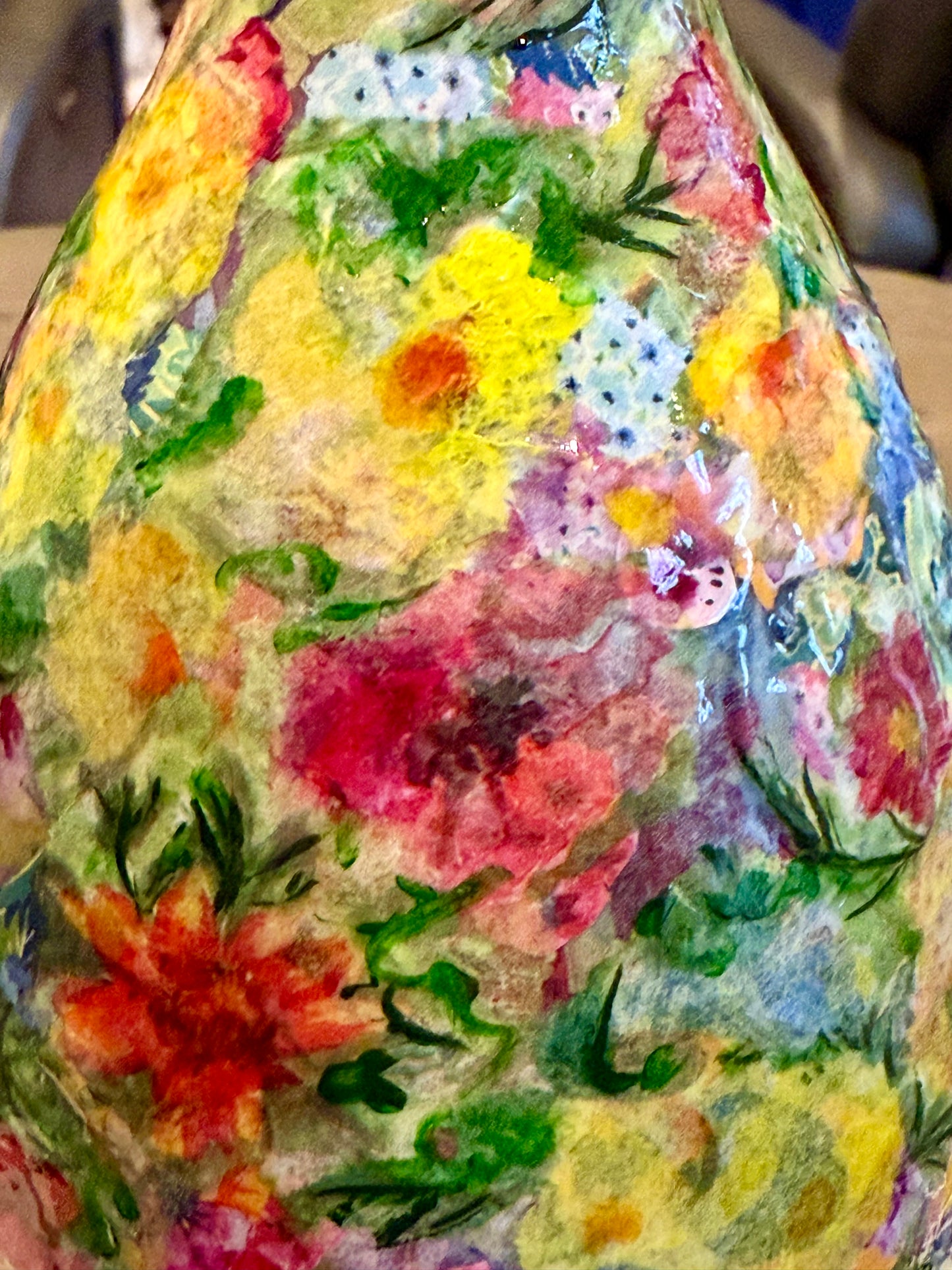 Tequila bottle flower vase