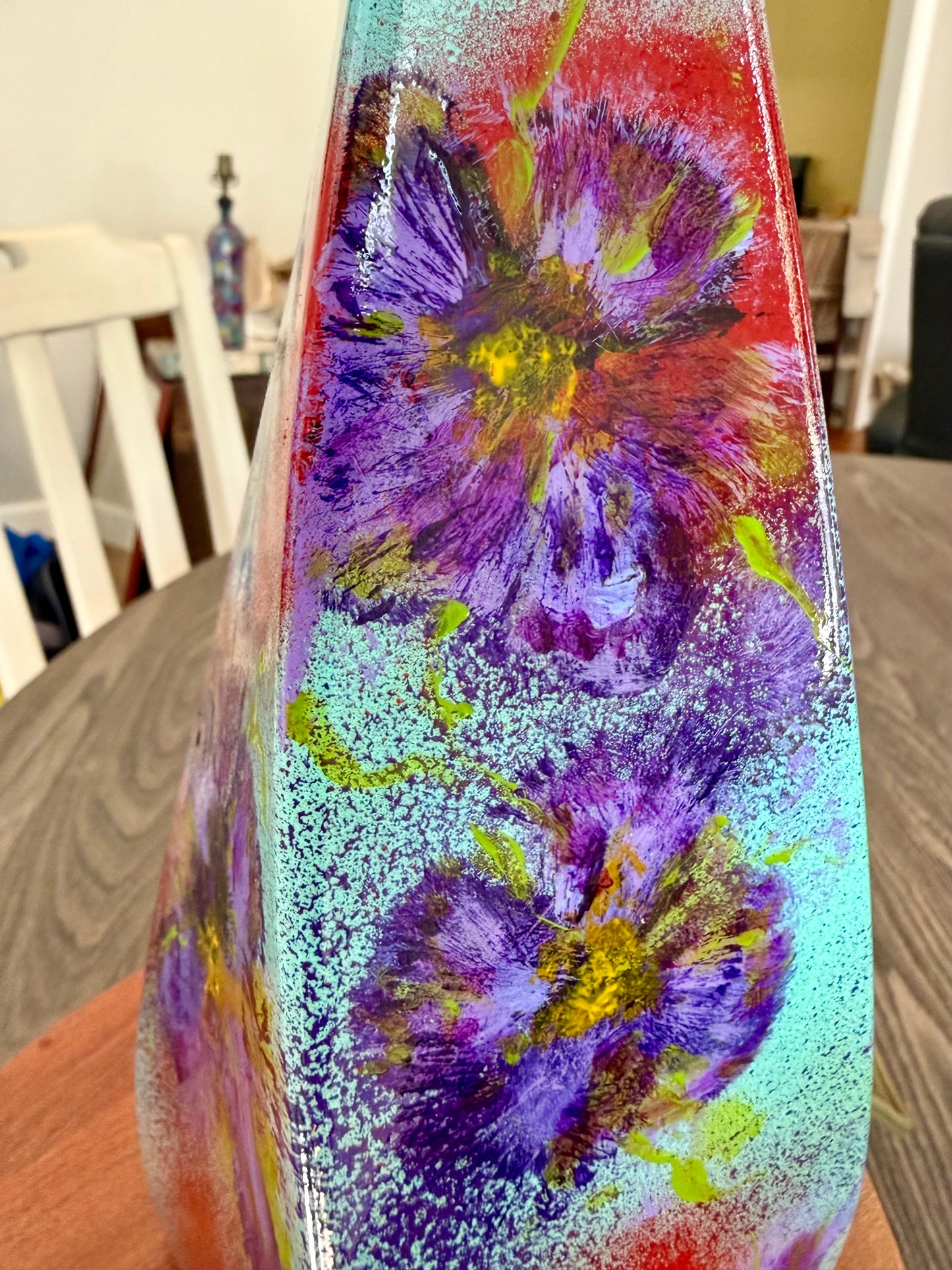 Funky tequila bottle table lamp