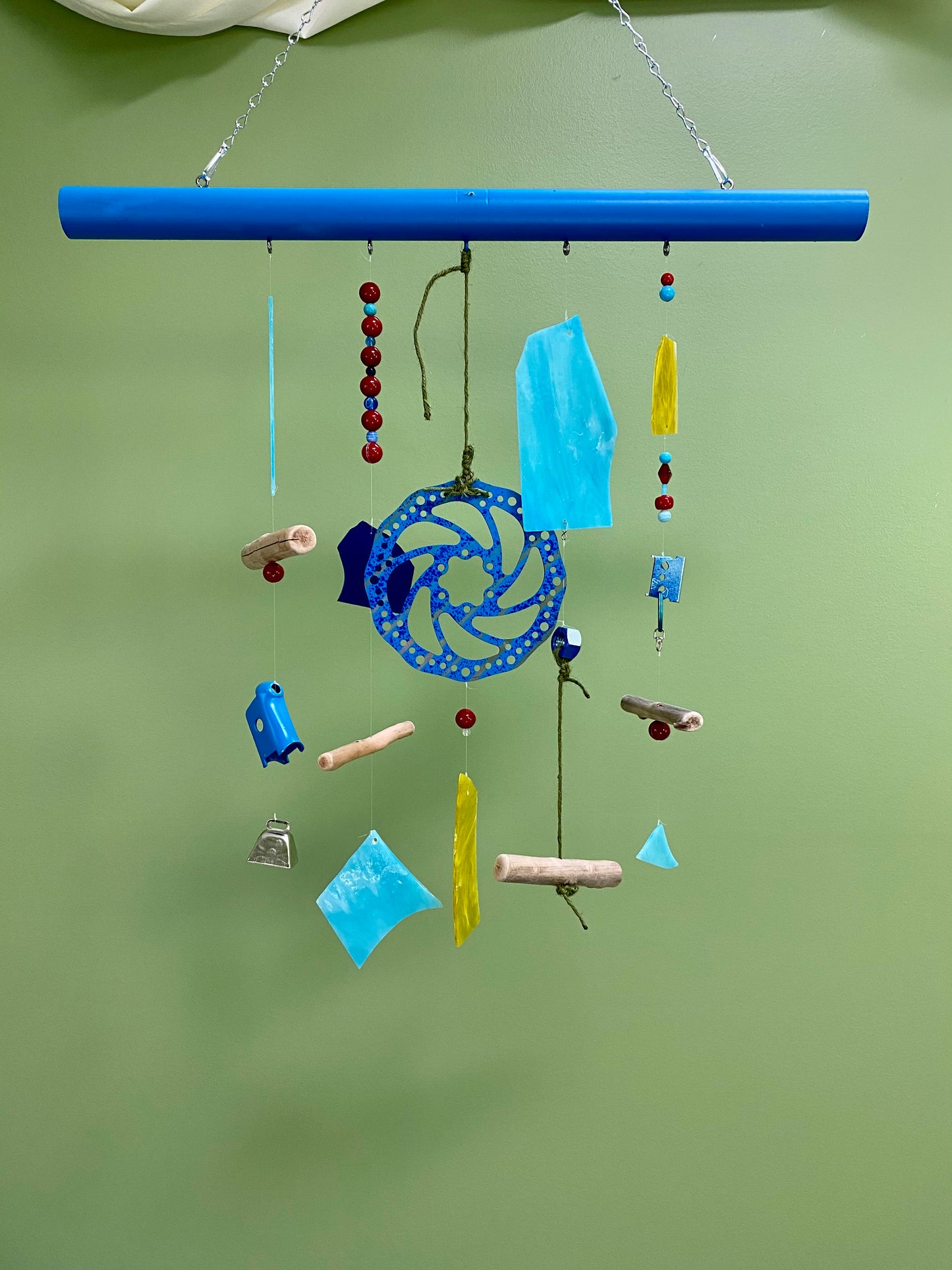 Large Funky Handmade Wind Chime Hanging Sculpture