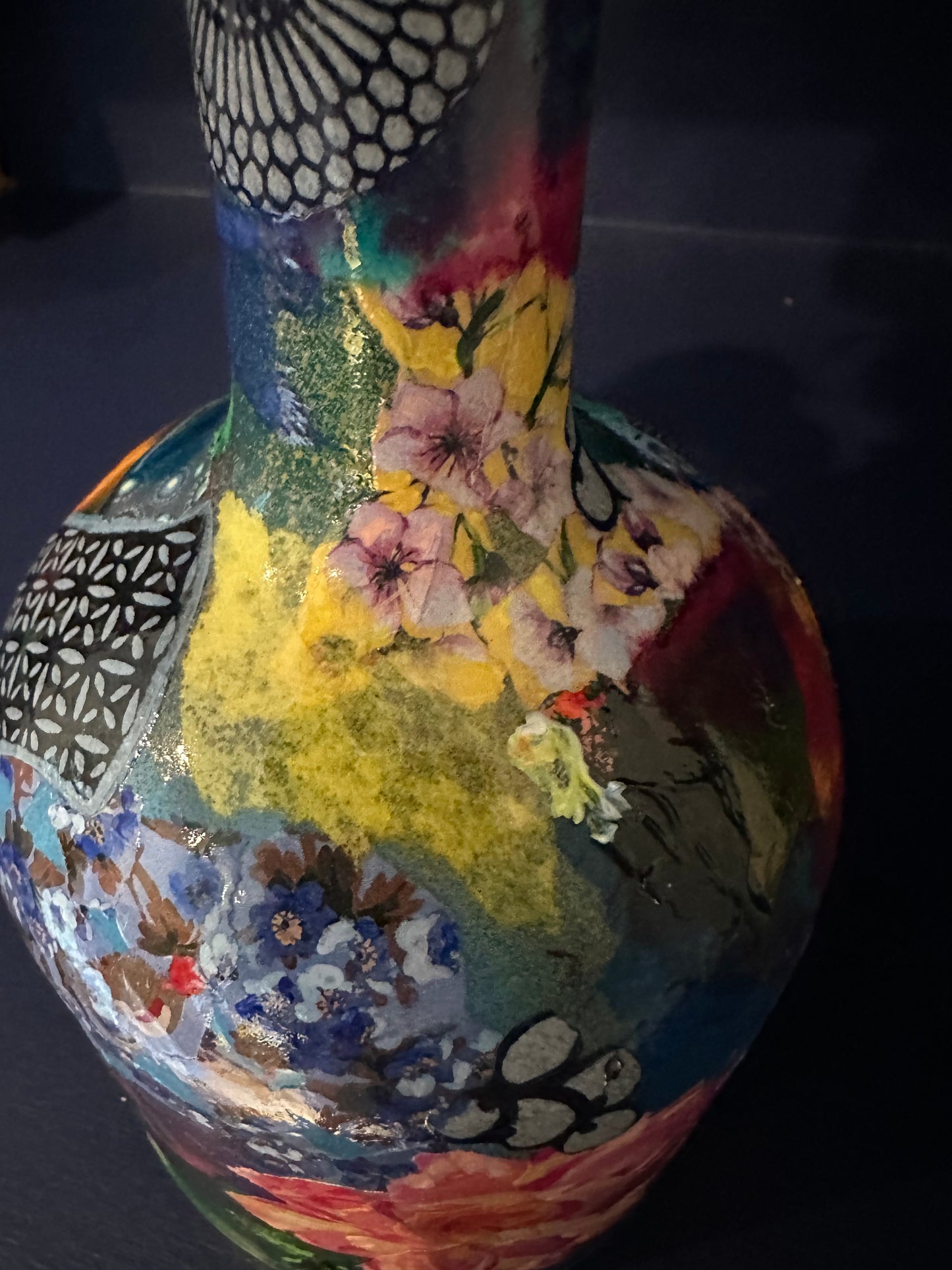 Colorful Flower Bud Vase