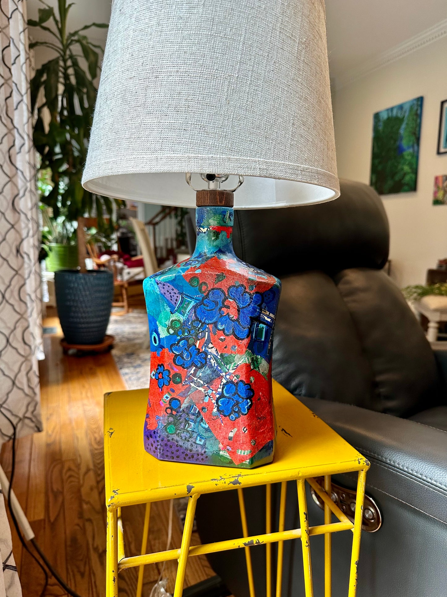 Unique Table Lamp Colorful Maximalist Artsy Decor