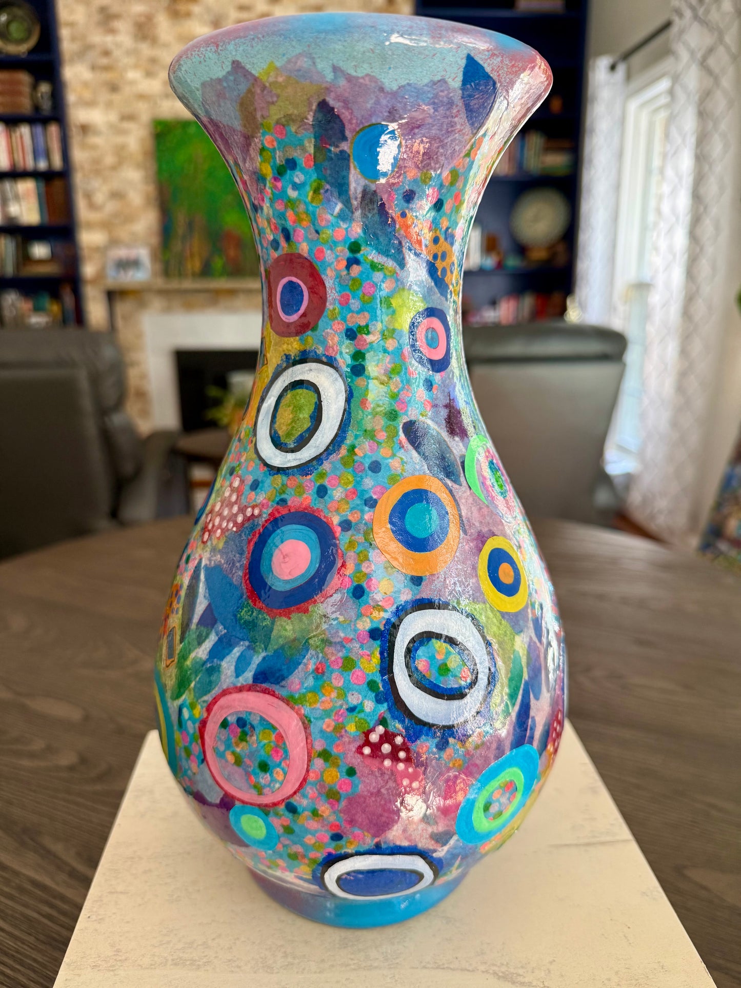Whimsical Colorful Flower Vase