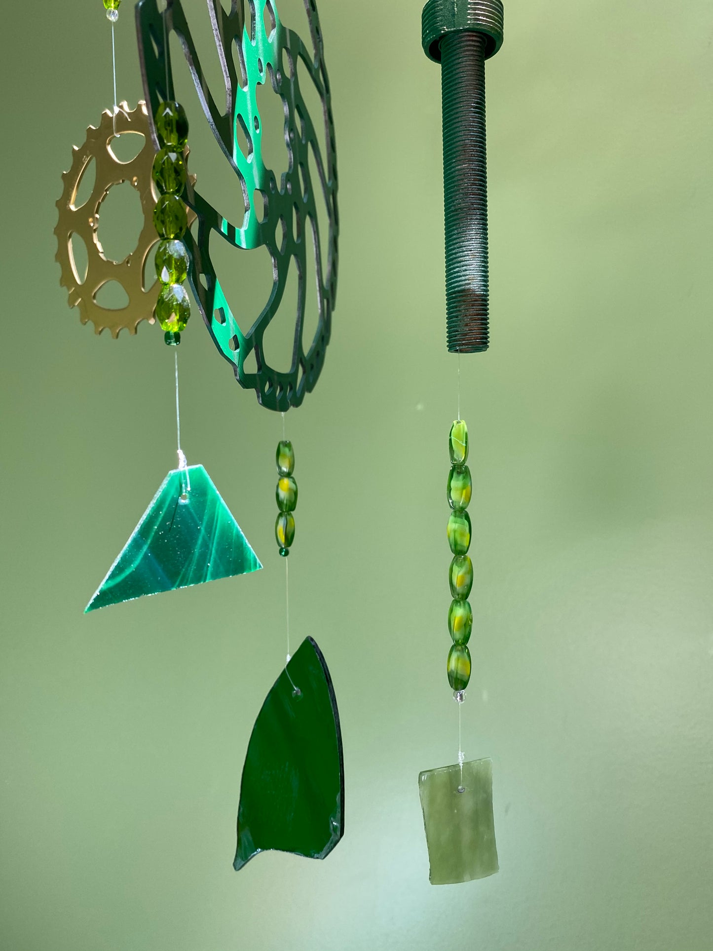 Kitsch Hanging Sculpture and Wind Chime