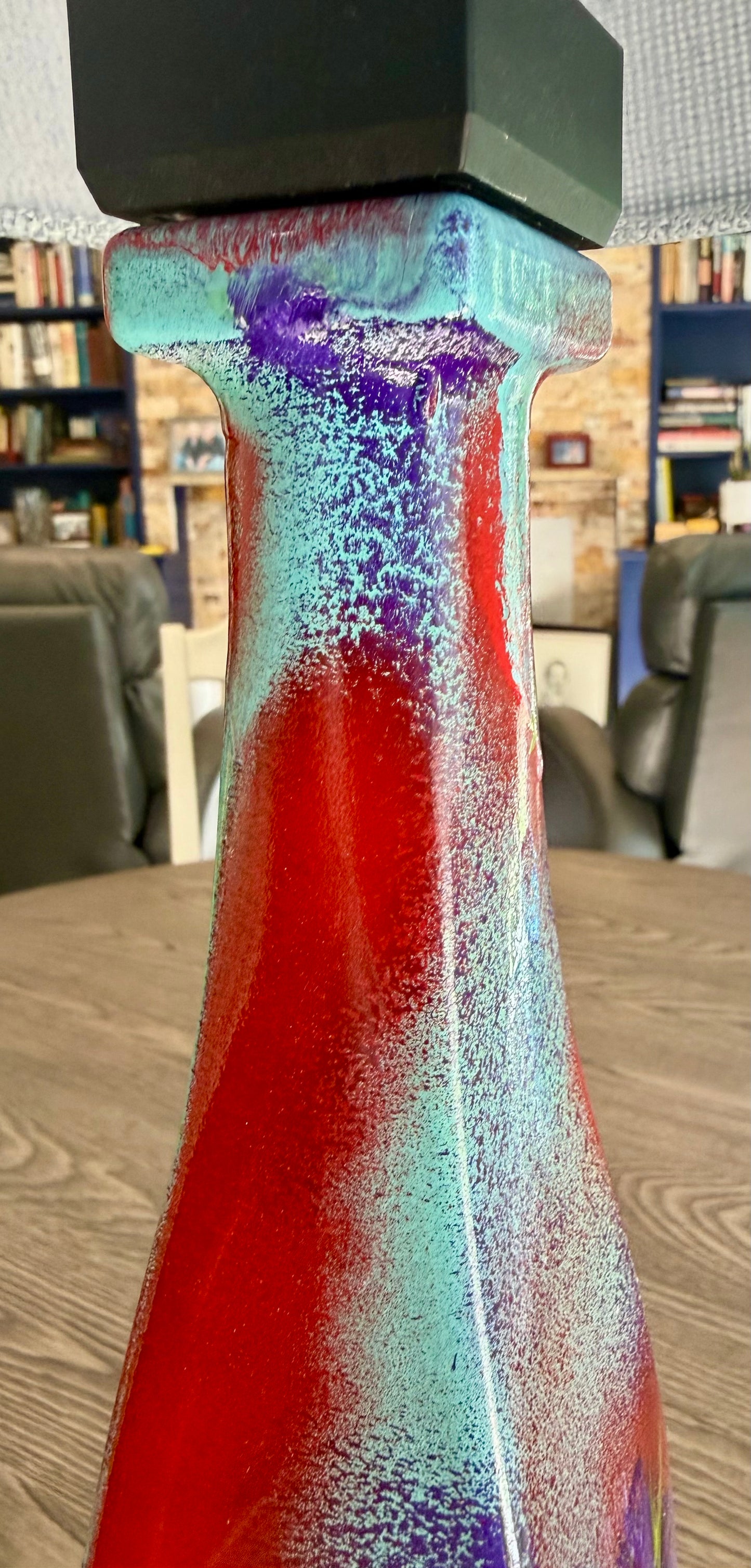 Funky tequila bottle table lamp