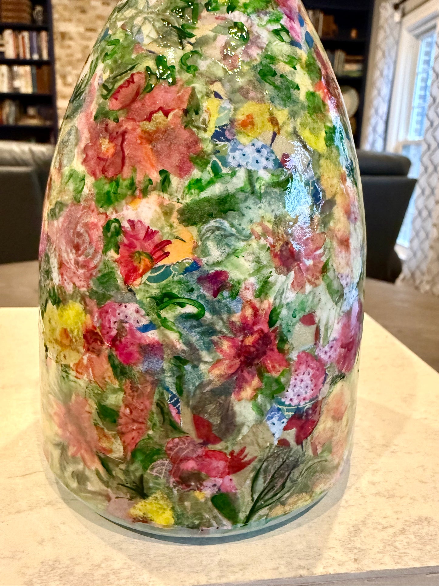 Tequila bottle flower vase