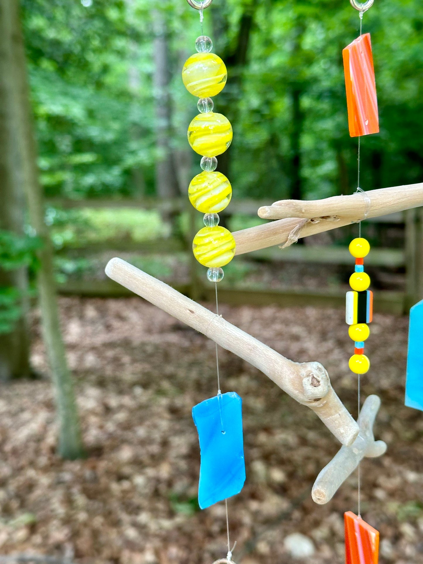 Driftwood Wind Chime Whimsical Boho Style